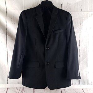 Bocaccio Uomo Boys Size 16 Black 2 Button Suit Blazer Jacket